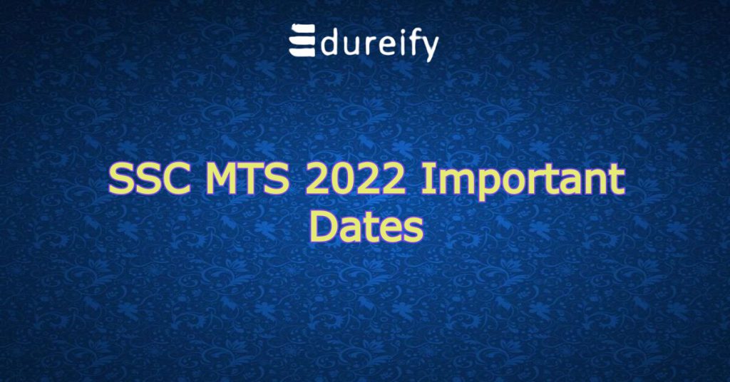 SSC MTS 2022 Notification Out Exam Date Registration Eligibility