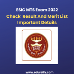 Image: ESIC MTS exam 2022