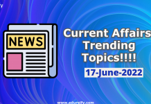 Image : daily current affairs 17-june-2022