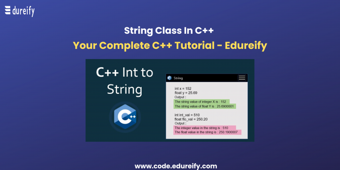 Image: string class in c++