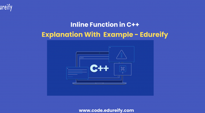 Image : Inline Function in C++ www.code.edureify.com