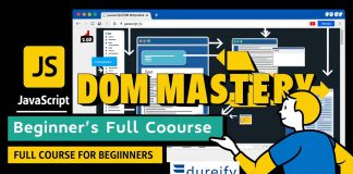 n the first part of the course, you will learn about the basic features of a website DOM and the JavaScript commands you can use to manipulate the DOM. In the second part of the course, you will use what you have learned to create practical examples ranging from beginner to advanced.