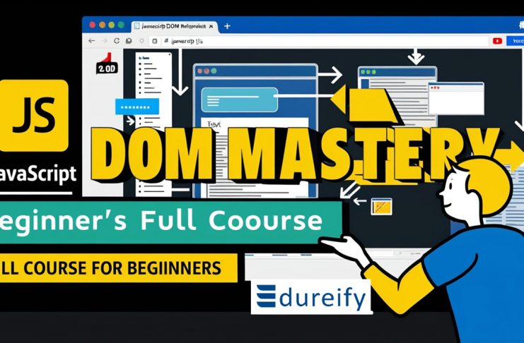 n the first part of the course, you will learn about the basic features of a website DOM and the JavaScript commands you can use to manipulate the DOM. In the second part of the course, you will use what you have learned to create practical examples ranging from beginner to advanced.